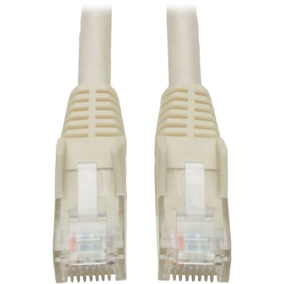 7FT CAT6 PATCH CABLE M/M WHITE GIGABIT MOLDED SNAGLESS PVC RJ45