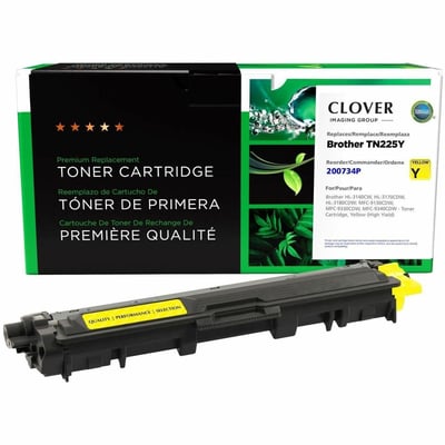 Clover Imaging Remanufactured High Yield Yellow Toner Cartridge for Brother TN225