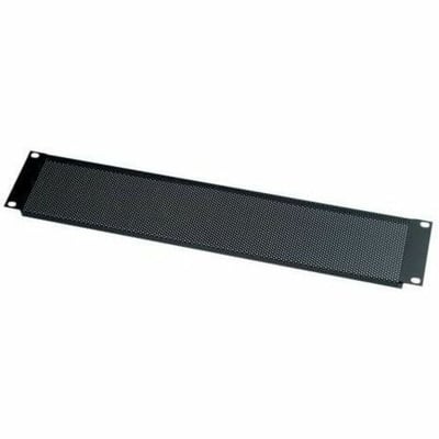 Middle Atlantic 2RU Flanged Rack Vent Blank Panel - Perforated with 25% Open Area - 12 Pack