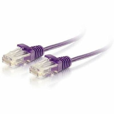 Quiktron Q-Series 28 AWG CAT6 Patch Cable, Purple, 25 FT