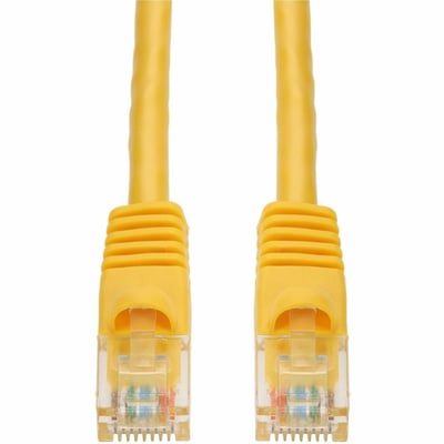 AddOn 12ft Yellow CAT 6A PVC Ethernet Cable Snagless Bubble Boot RJ-45 M/M