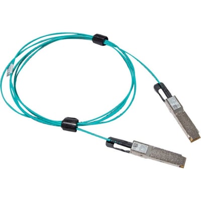 Mellanox Active Fiber Cable, 200GbE, 200Gb/s, QSFP56, LSZH, Black Pulltab, 5m