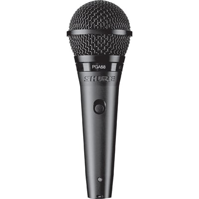 Shure PG ALTA PGA58 Wired Dynamic Microphone - Black Metallic