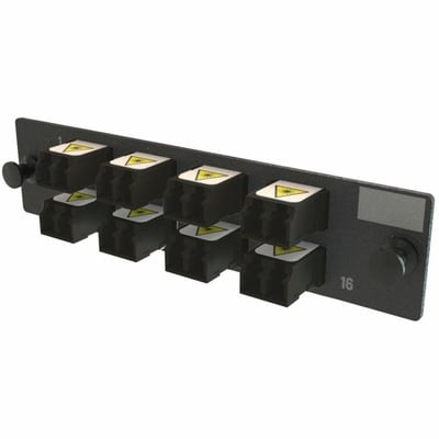 ADPT PANEL OFP 8 KEYED LC DX 16F BLACK MOQ 1