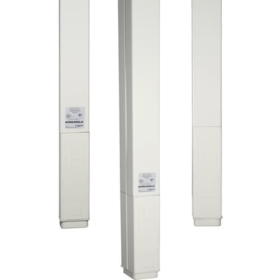 Wiremold 25DTC Series 10' Blank Express Pole, Ivory
