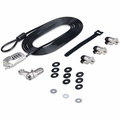 COMPUTER  PERIPHERAL LOCK KIT LAPTOP/DESKTOP 9.8FT CABLE