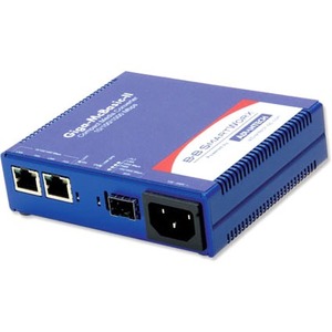 STANDALONE MEDIA CONVERTER, 1000BASE-TX, SFP W/ AC ADAPTER