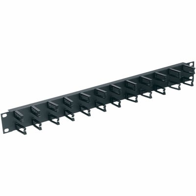 Middle Atlantic 1RU D-Ring Horizontal Rack Cable Manager with Micro-Clip