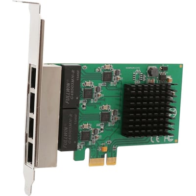 4 PORT GIGABIT ETHERNET PCI-E X1 NETWORK INTERFACE CARD