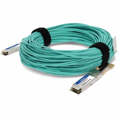 AddOn Ciena&reg; Compatible 100GBase-AOC QSFP28 to QSFP28 OTU4 Active Optical Cable (850nm, MMF, 30m)