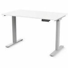 EFLOAT GO 2.0 SIT/STAND T-FOOT STYLE TABLE WITH 30 X 58 WHITE LAMINATE SURFACE A