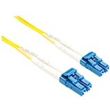 10 METER LC-LC SINGLEMODE FIBER OPTIC CABLE, YELLOW, OFNR, 9/125 FIBER, SINGLE-M