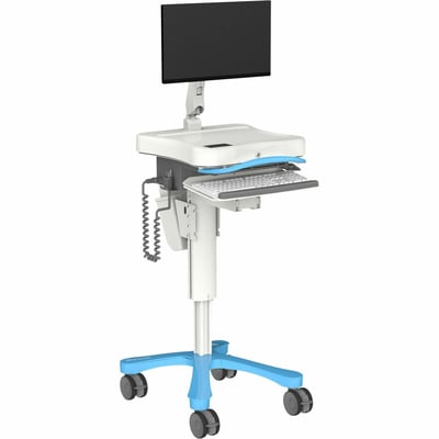 ENCORE MOBIUSPOWER PLUS WORKSTATION STRAIGHT MONITOR POST