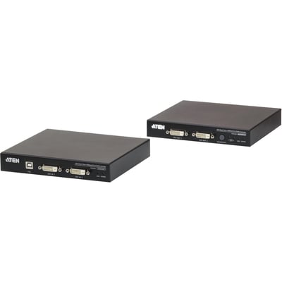 ATEN USB DVI Dual View HDBaseT 2.0 KVM Extender (1920 x 1200 @100 m)-TAA Compliant