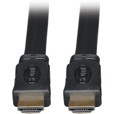 Eaton Tripp Lite Series High-Speed HDMI Flat Cable, Digital Video with Audio, UHD 4K (M/M), Black, 6 ft. (1.83 m)