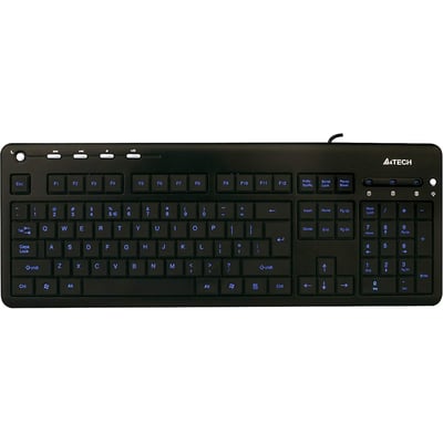 A4-TECH BLUE LED BACKLIT MULTIMEDIA KEYBOARD
