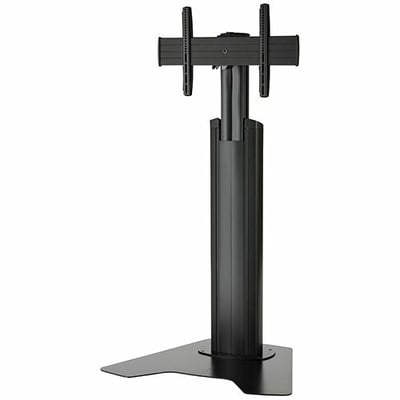 Chief Fusion Medium Height-Adjustable Floor Stand Display Mount - For Displays 32-65" - Black