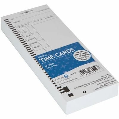 PYRAMID TIME TIME CARD FOR 4000 & 4000H