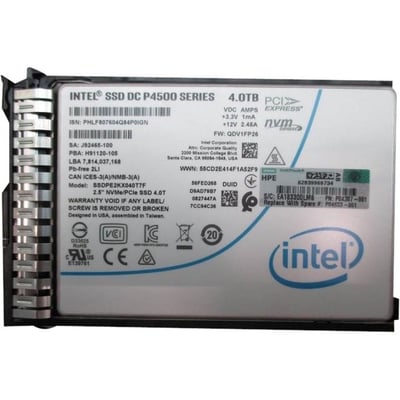 HPE 4 TB Solid State Drive - 2.5" Internal - PCI Express NVMe (PCI Express NVMe x4) - Read Intensive