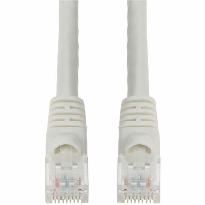 AddOn 5-Pack 5ft White CAT 6 PVC Ethernet Cable Snagless Bubble Boot RJ-45 M/M Bulk Bag Packaged, No Twist Ties