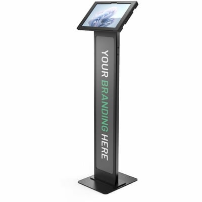 SURFACE PRO 8-10 APEX ENCLOSURE BRANDABLE FLOOR STAND BLACK