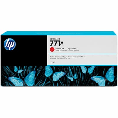 HP 771A (B6Y16A) Original Inkjet Ink Cartridge - Single Pack - Red - 1 Each