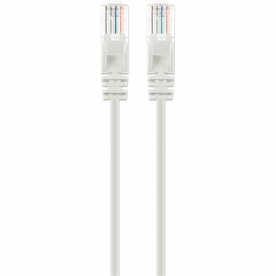 CAT6 U/UTP SLIM NETWORK PATCH CABLE, 5 FT., WHITE