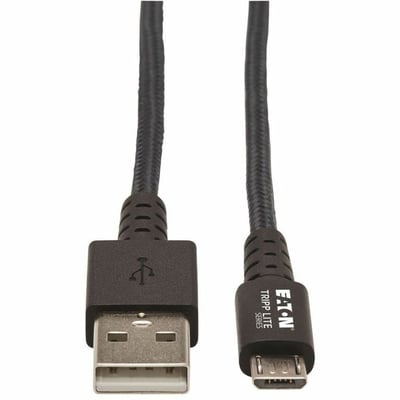 Tripp Lite by Eaton Heavy-Duty USB 2.0 USB-A to Micro-B Cable - M/M UHMWPE and Aramid Fibers Gray 3 ft. (0.91 m)
