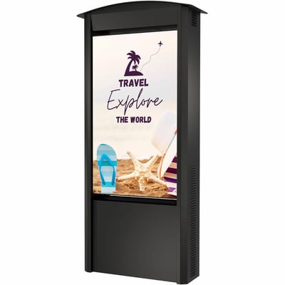 Dual-Sided Smart City Kiosk with (2) 55" Xtreme™ High Bright Outdoor Displays