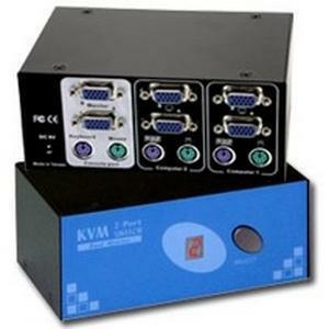 C2G 2-PORT DUAL MONITOR VGA and PS/2 KVM SWITCH