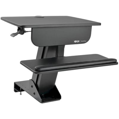 Tripp Lite by Eaton WorkWise Sit Stand Desktop Workstation Adjustable Standing Desk w/ Clamp