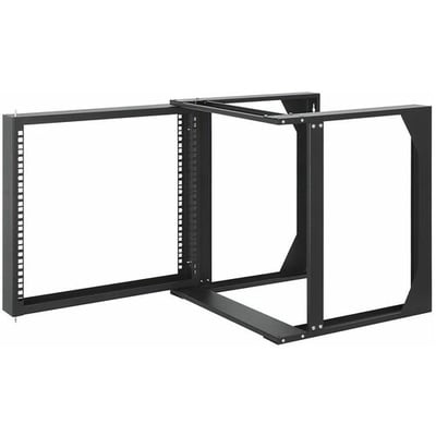 19 IN. WALL MOUNT 2-POST OPEN FRAME NETWORK RACK, 9U