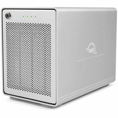 OWC MERCURY ELITE PRO QUAD 80TB USB-C 10GB/S RAID STORAGE SOLUTION WITH SOFTRAID