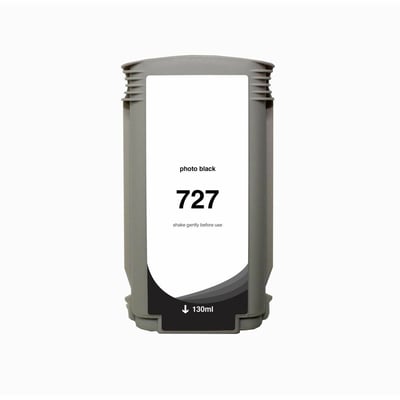 WF Non-OEM New Photo Black Wide Format Ink Cartridge for HP 727 (B3P23A)