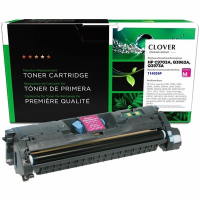 Clover Imaging Remanufactured Magenta Toner Cartridge for HP 121A/122A/123A (C9703A/Q3963A)