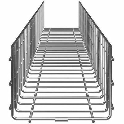 Panduit Wire Basket 6" H x 8" W, Electro Zinc