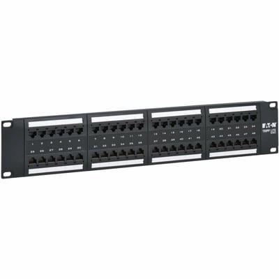 CAT6 PATCH PANEL 48-PORT 4PPOE COMPLIANT 110/KRONE 568A/B RJ45 2U