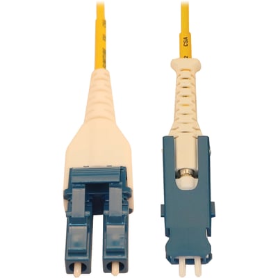 Tripp Lite by Eaton 40/100/400G Singlemode 9/125 OS2 Fiber Optic Cable (Duplex SN-UPC to Duplex LC-UPC M/M) LSZH Yellow 1 m (3.3 ft.)