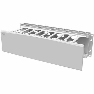 C2G 3RU Single-Sided Horizontal Cable Manager - White