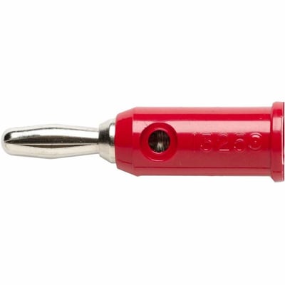 Pomona Do-It-Yourself Solderless Stackup Banana Plug, 10 Per Package, Red