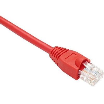 UNC CAT6 PATCH CABLE, 06 FT RED WITH SHIELDED AND BOOTED. HIGH-PERFORMANCE CAT6