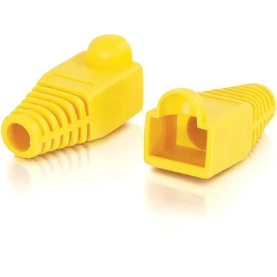RJ45 PLUG COVER 6.0MM OD YLW 50PK