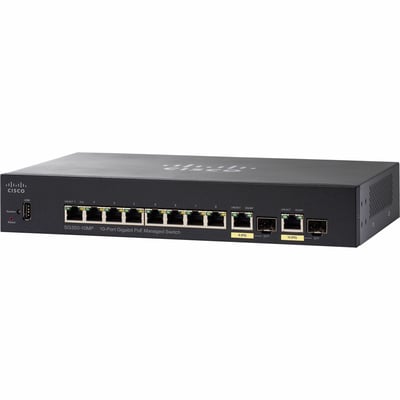 CISCOSG350-10MP10-PORTGIGABITPOEMANAGEDSWITCHREMANUFACTURED