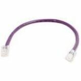 Quiktron Q-Series Patch Cords, CAT5E, Non-Booted, Purple, 14 FT