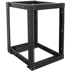 Claytek 15U 1100mm Adjustable Open Frame Server Rack with 1U Heavy Duty Shelf