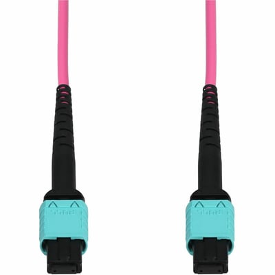 AddOn 1m MPO/UPC to MPO/UPC Magenta OM4 OFNP (Plenum-Rated) 12-Strand Fiber Patch Cable