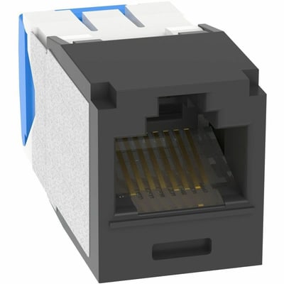 MINI-COM CRM CAT6A UTP BLK TG PK1