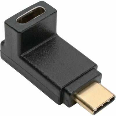 Tripp Lite by Eaton USB-C Right Angle Adapter (M/F) 3.1 Gen 2 10 Gbps Thunderbolt 3 Compatible 3A Rating