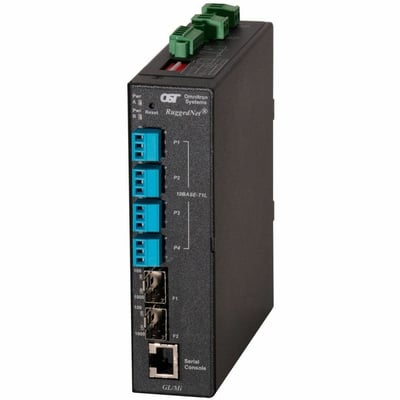 10BASE-TL1 MANAGED SPE SWITCH 4 X3-PIN 100/1G 2XSFP -40-75C 2XDC
