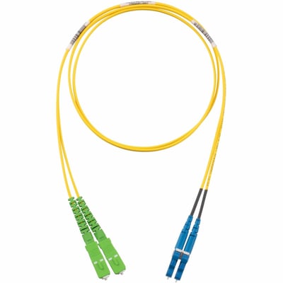Panduit OS2 2f 1.6mm PC OFNR SC/APC to LC Duplex Std Polarity Std IL 8m